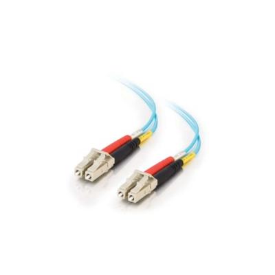 7m LC-LC 10Gb 50/125 OM3 Duplex Multimode PVC Fibre Optic Cable (LSZH) - Aqua